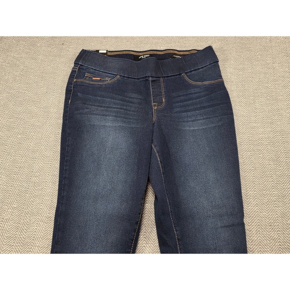 Nine West Heidi Pull On Skinny Jeans Women's Size 4 Dark Wash Yoga Stretch - Picture 11 of 11